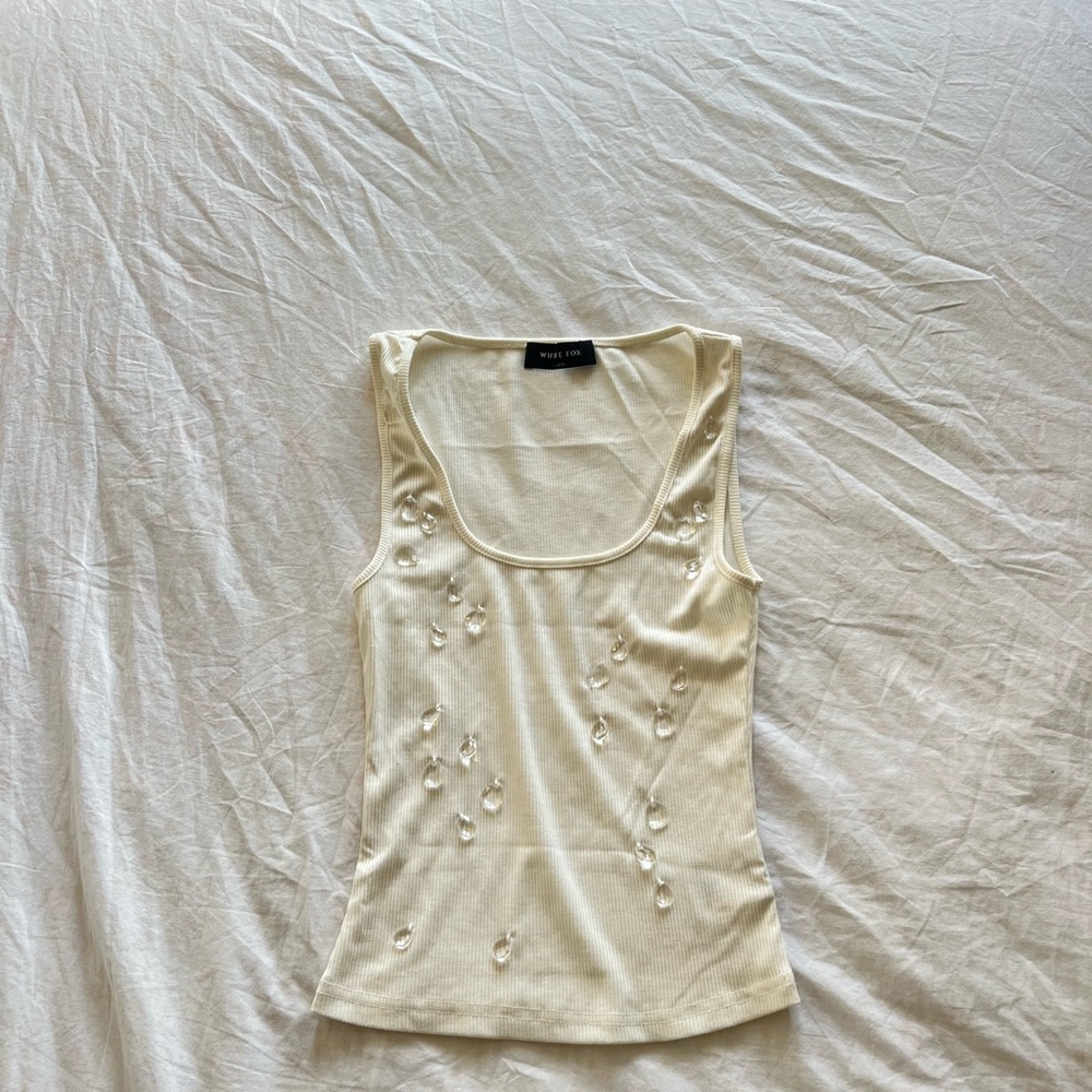 White fox boutique Brat Girl Summer Tank White - Picture 2 of 3